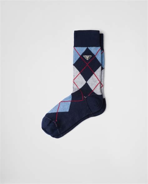 prada argyle socks|Navy Argyle Cotton Socks .